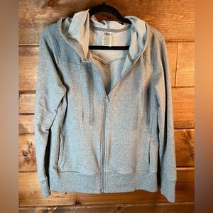 Gray Zip-Up Hoodie